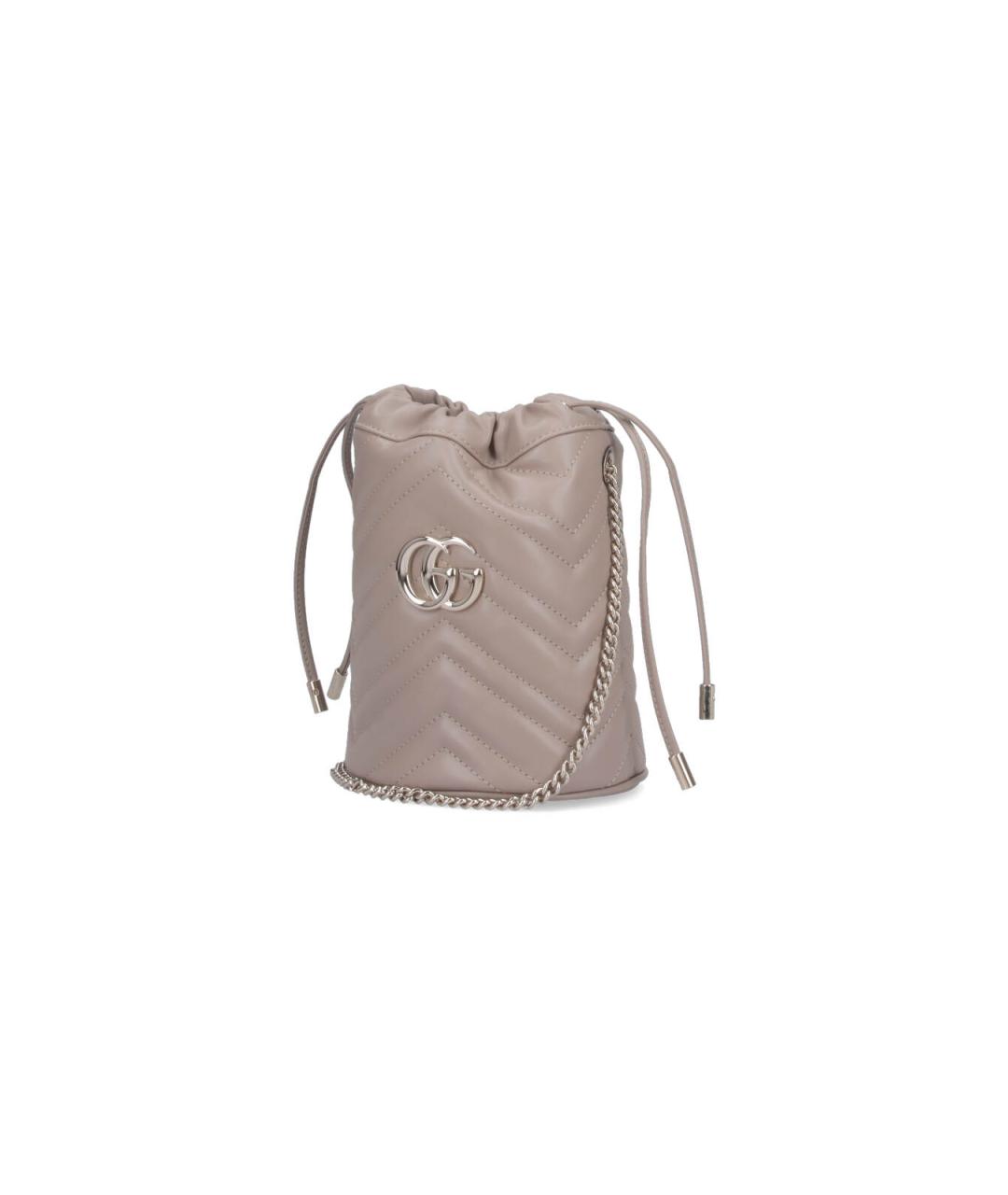 GUCCI Бежевая кожаная сумка тоут, фото 2