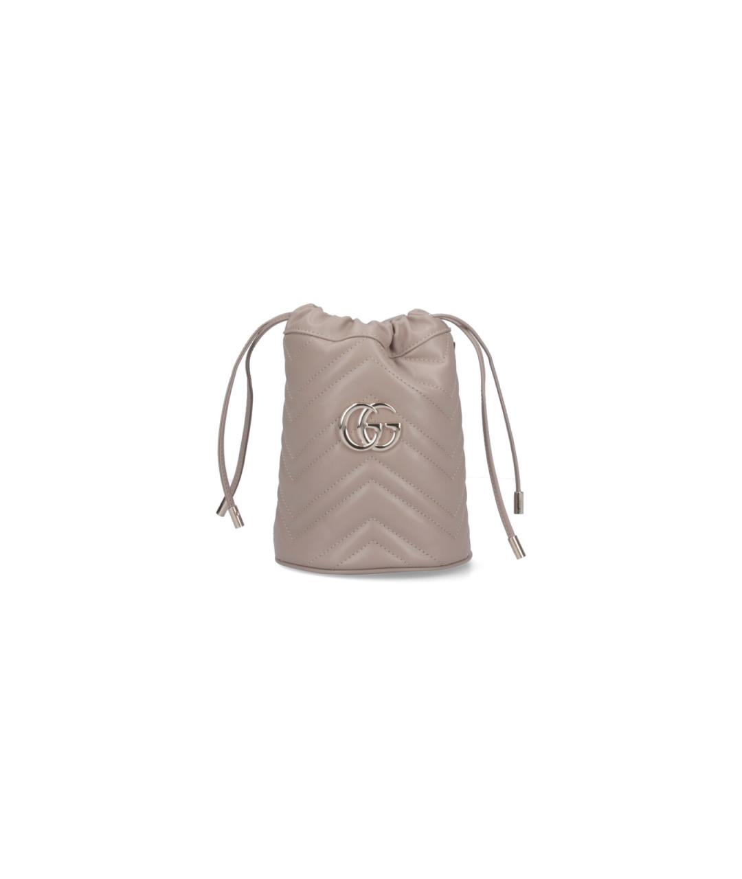 GUCCI Бежевая кожаная сумка тоут, фото 1