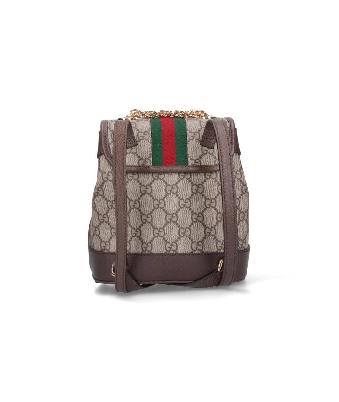 GUCCI Бежевый рюкзак, фото 3