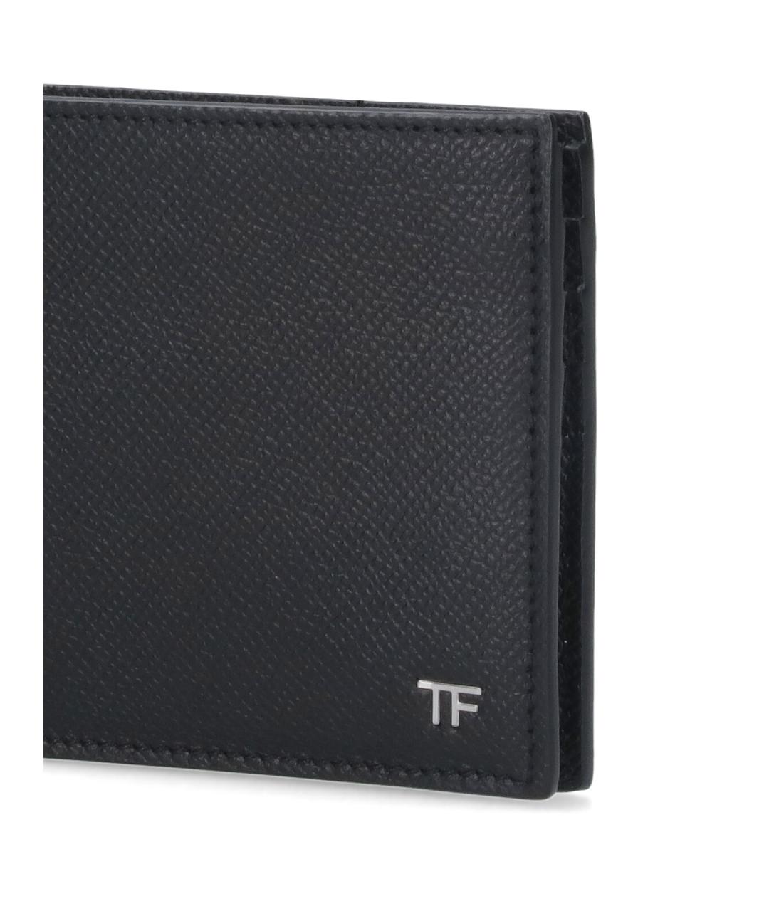 TOM FORD Черный кожаный кошелек, фото 5