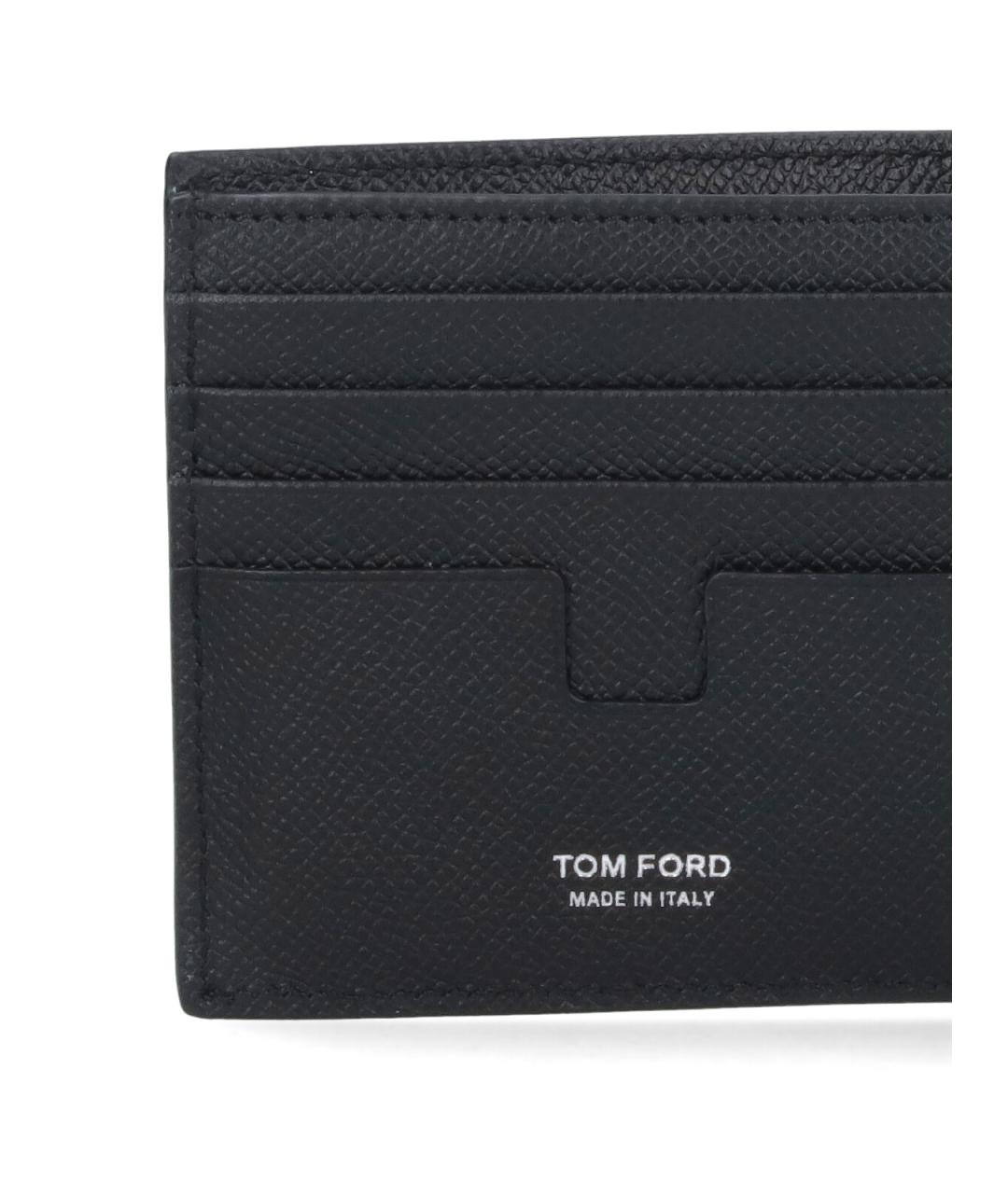 TOM FORD Черный кожаный кошелек, фото 4