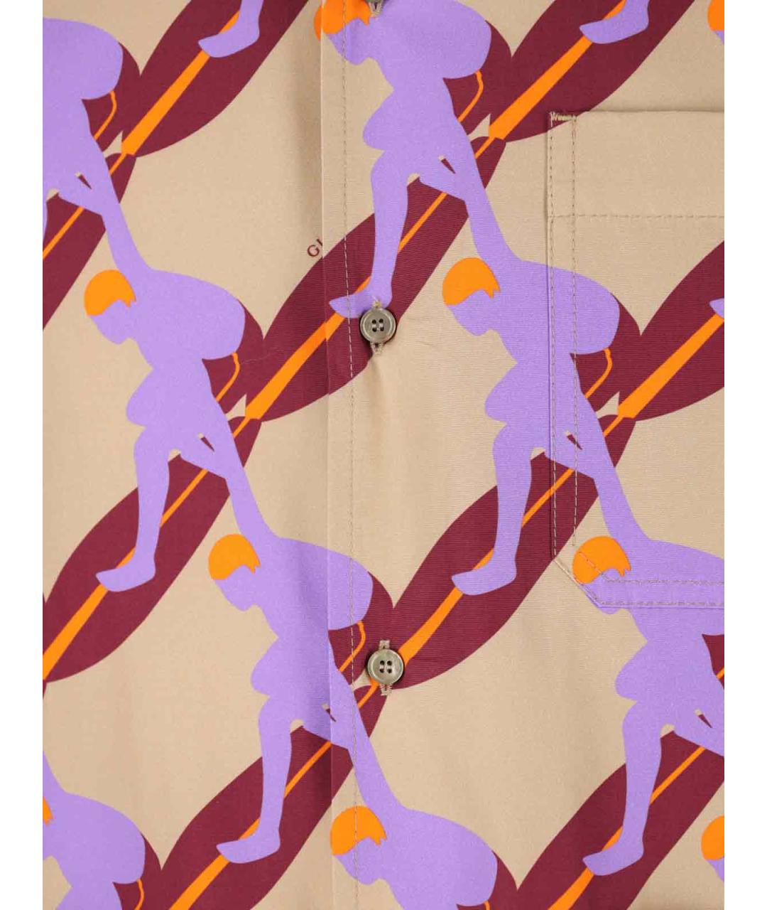 GUCCI Мульти хлопковая кэжуал рубашка, фото 4