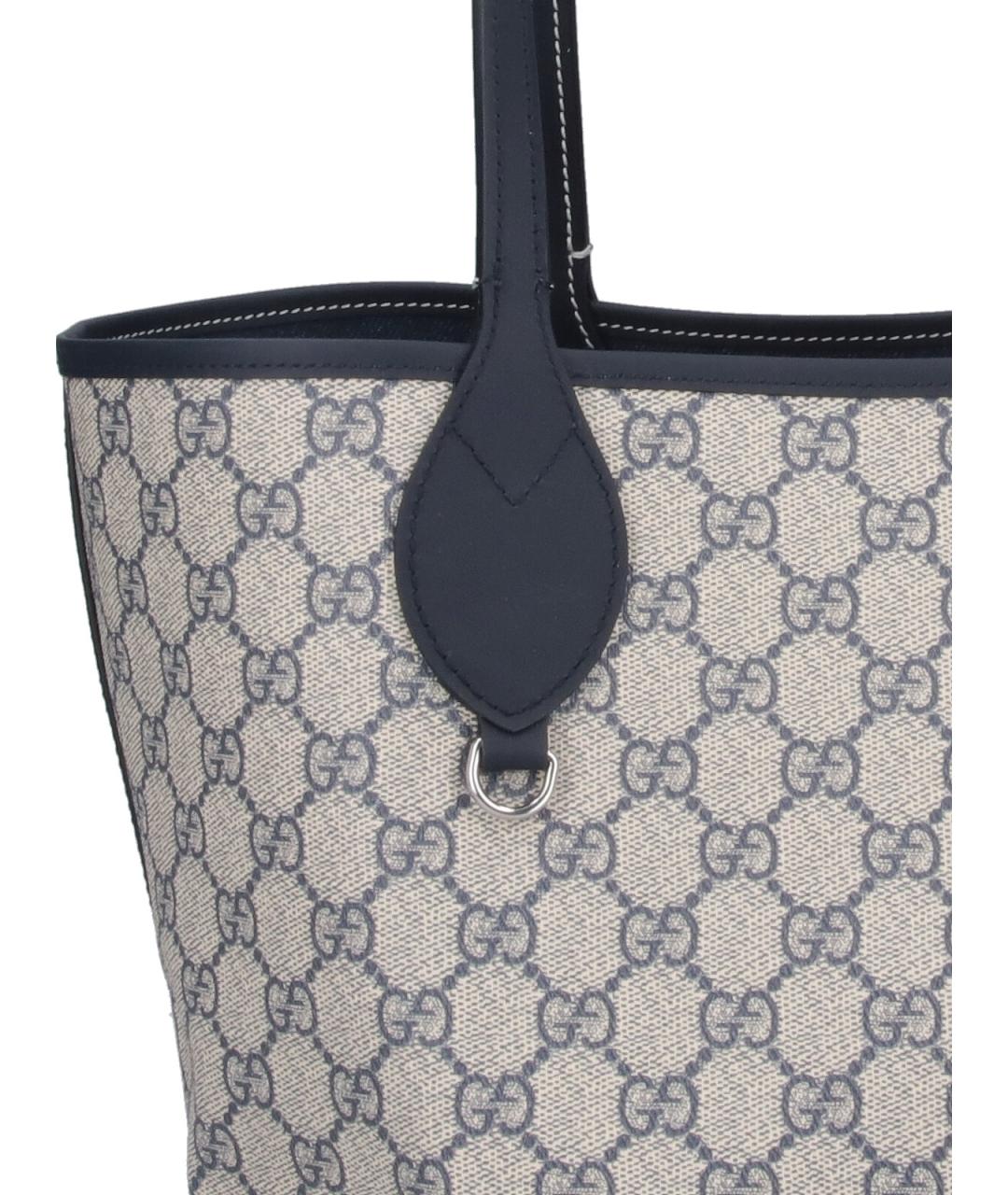 GUCCI Синяя сумка тоут, фото 5