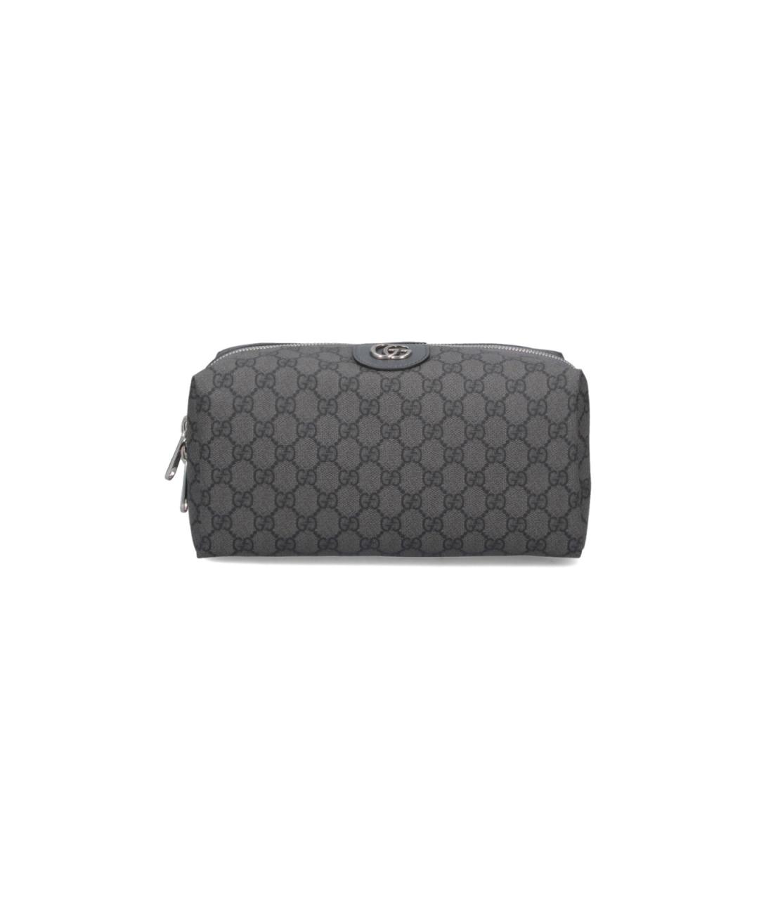 GUCCI Серая барсетка, фото 1
