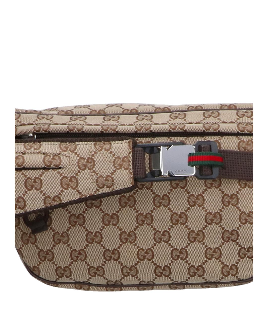 GUCCI Бежевая поясная сумка, фото 4