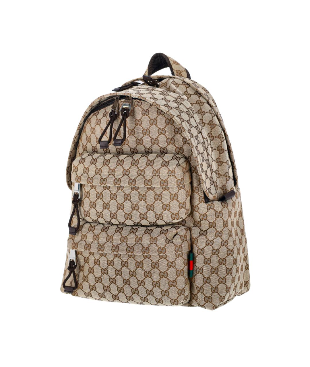 GUCCI Бежевый тканевый рюкзак, фото 2