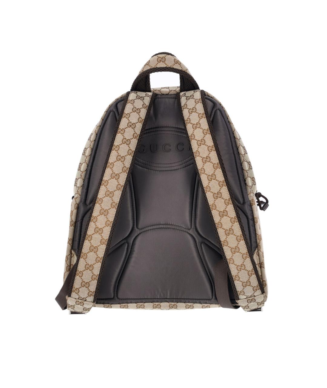 GUCCI Бежевый тканевый рюкзак, фото 3
