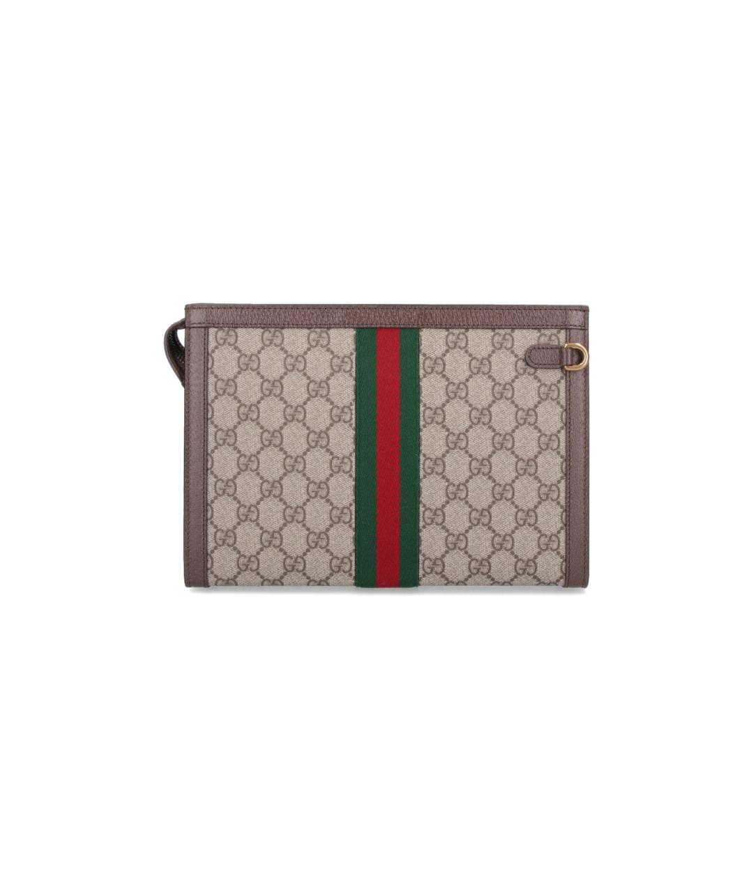 GUCCI Бежевая барсетка, фото 3