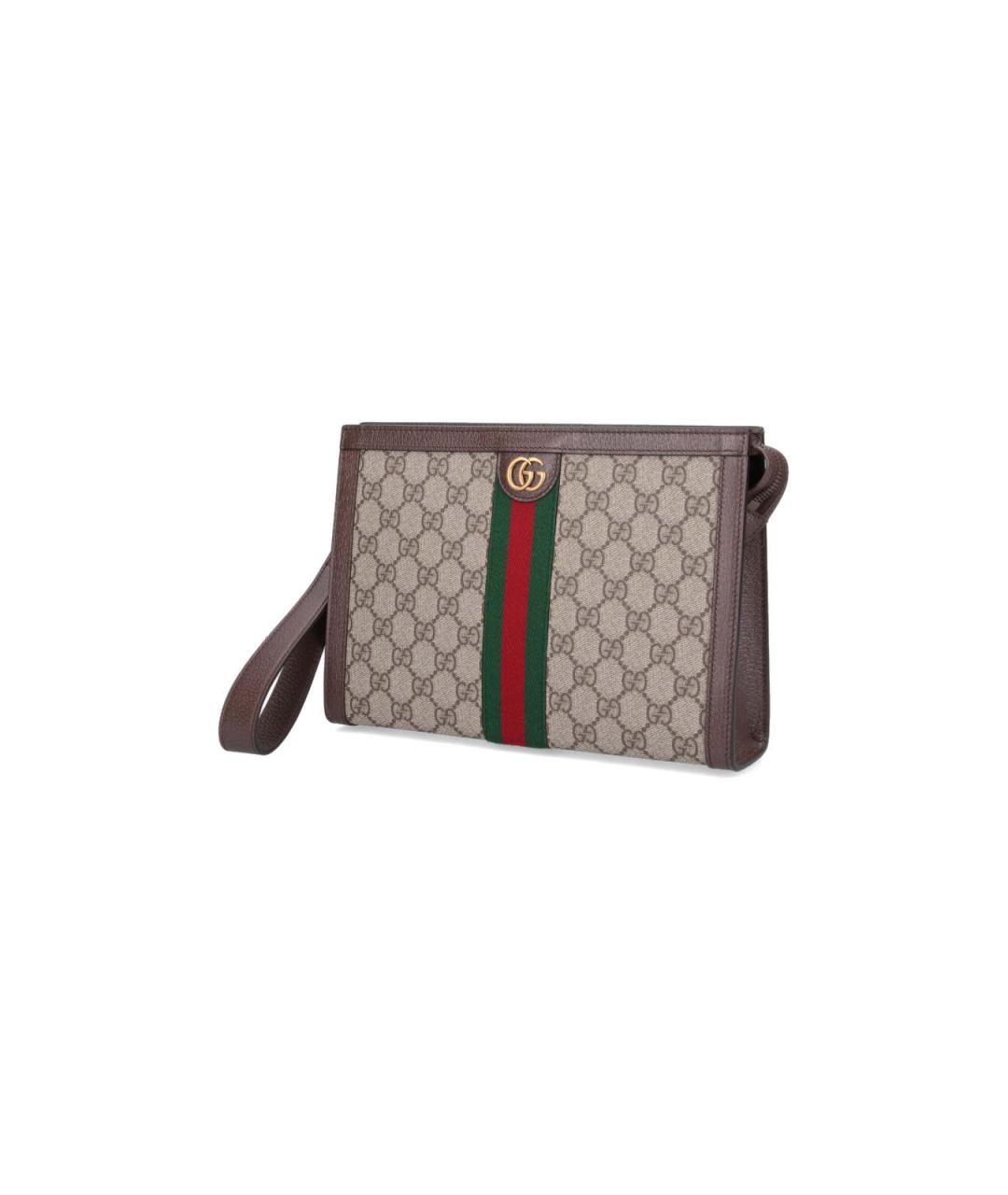 GUCCI Бежевая барсетка, фото 2