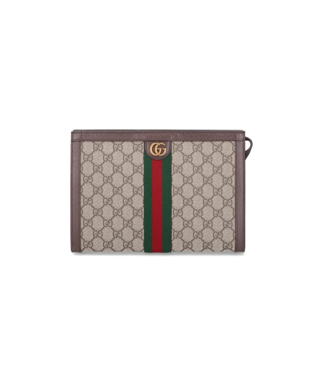 GUCCI Бежевая барсетка, фото 1