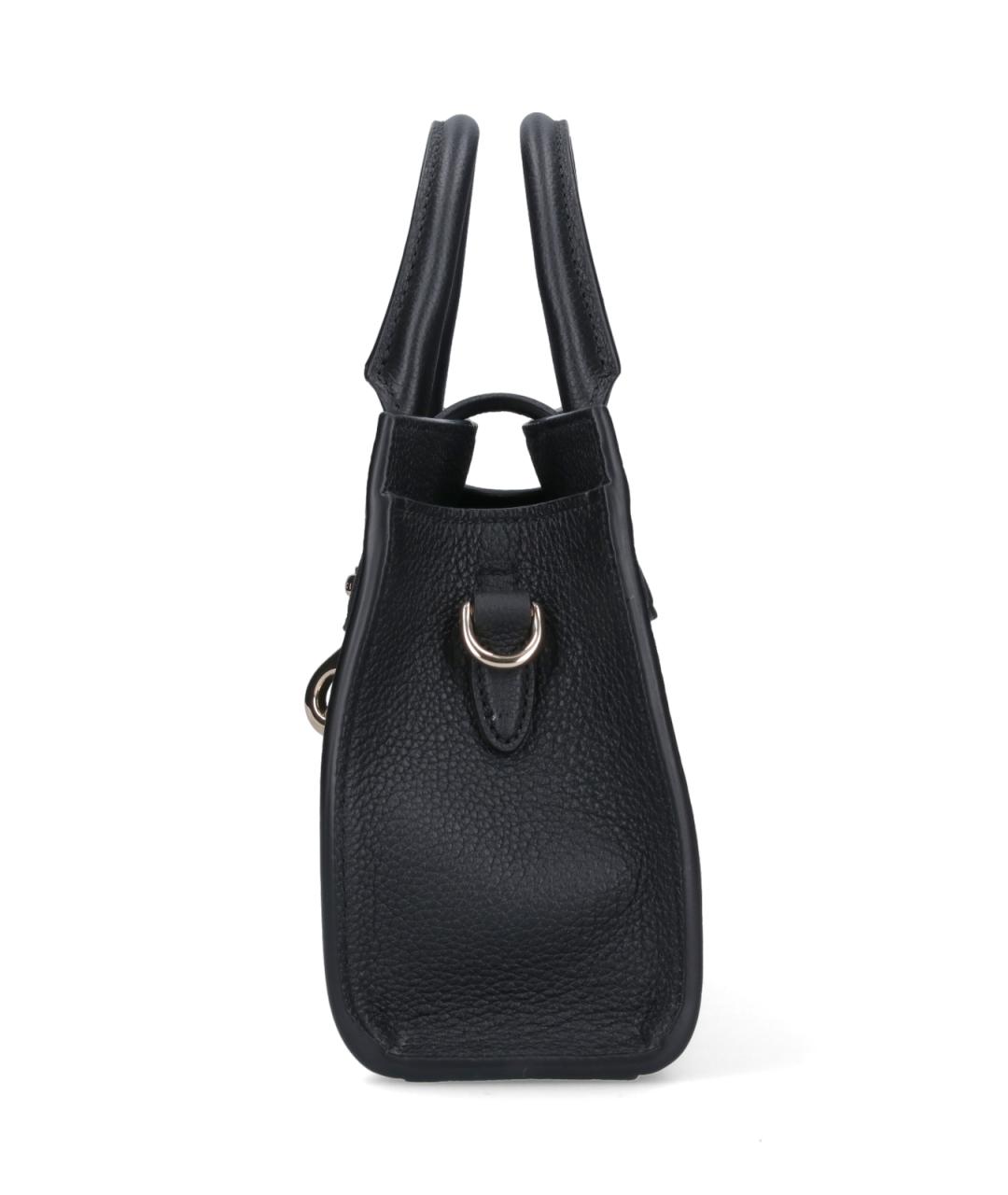 GUCCI Черная кожаная сумка тоут, фото 5