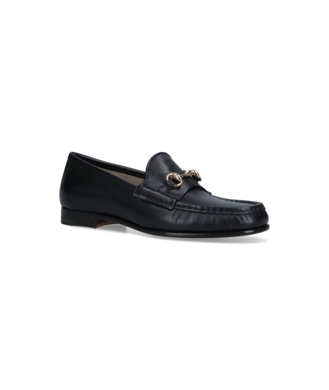 GUCCI Черные кожаные лоферы, фото 2
