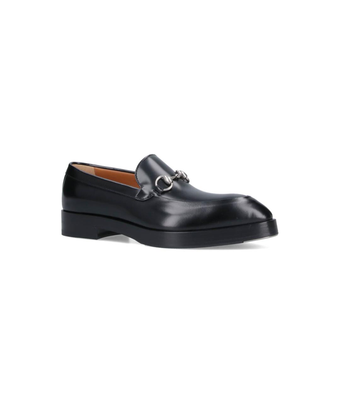 GUCCI Черные кожаные лоферы, фото 2