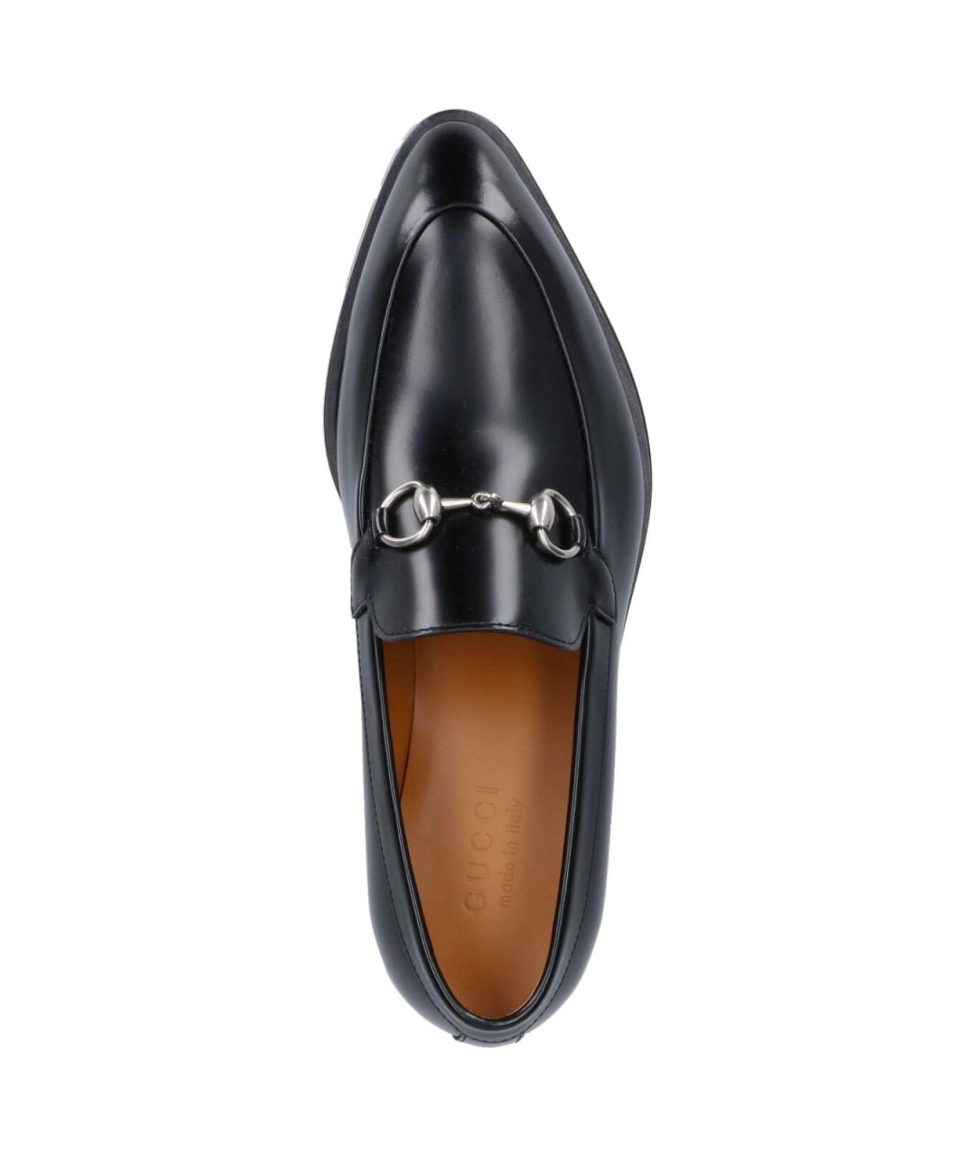 GUCCI Черные кожаные лоферы, фото 5