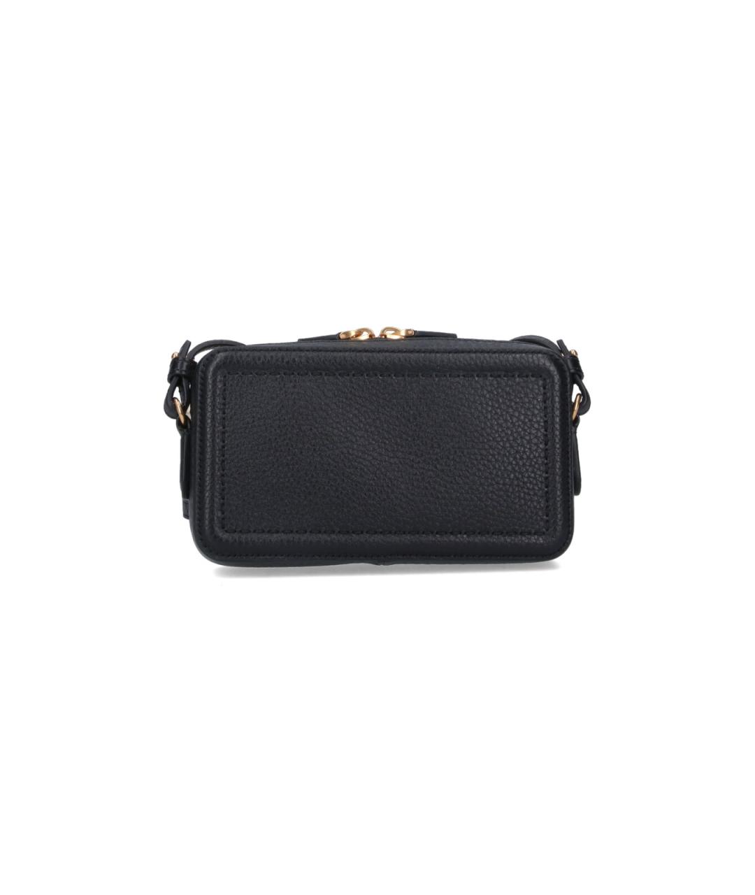 VALENTINO Черная кожаная сумка через плечо, фото 3