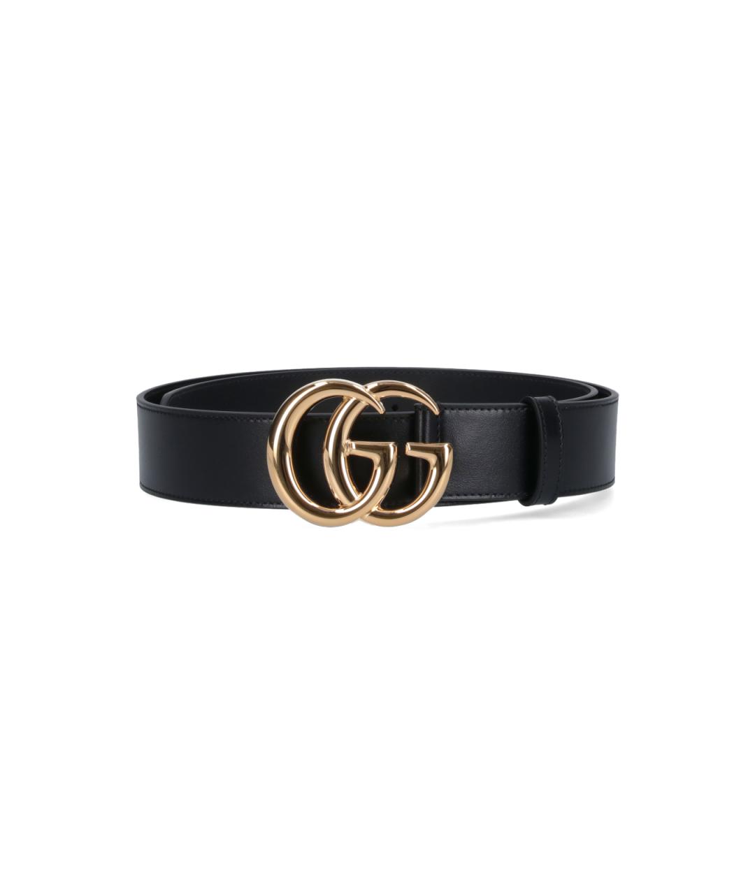 GUCCI Черный кожаный ремень, фото 1