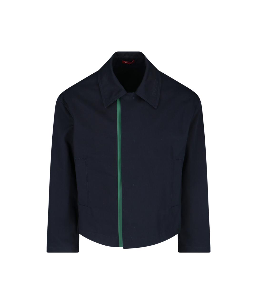 GUCCI Темно-синяя хлопковая куртка, фото 1