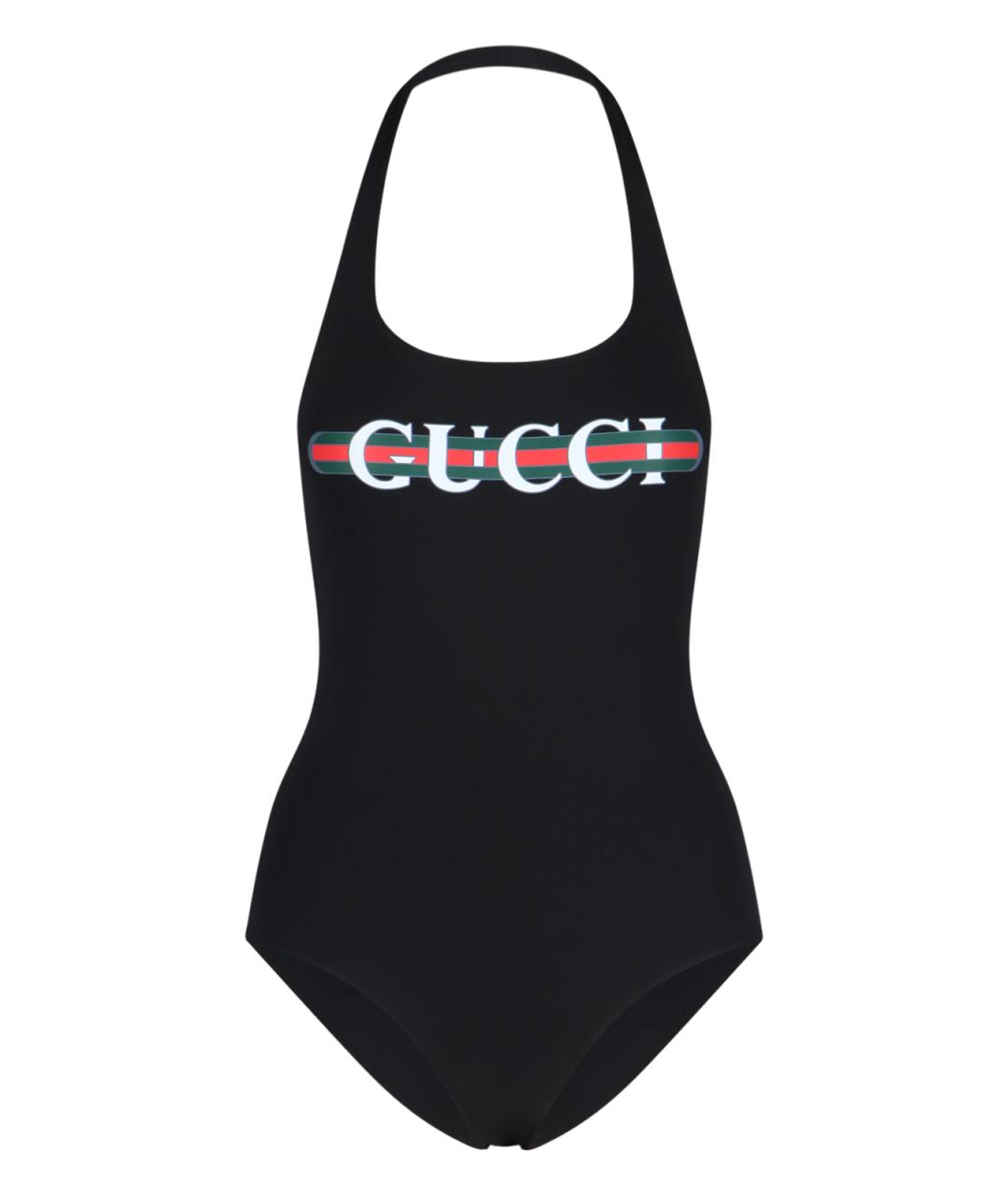 GUCCI Черный синтетический купальник, фото 1