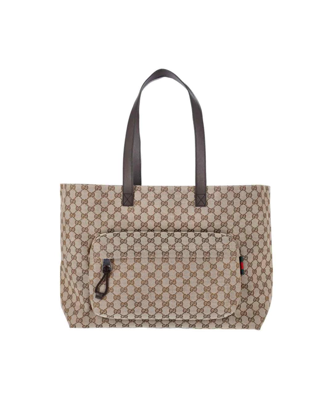 GUCCI Бежевая сумка тоут, фото 1
