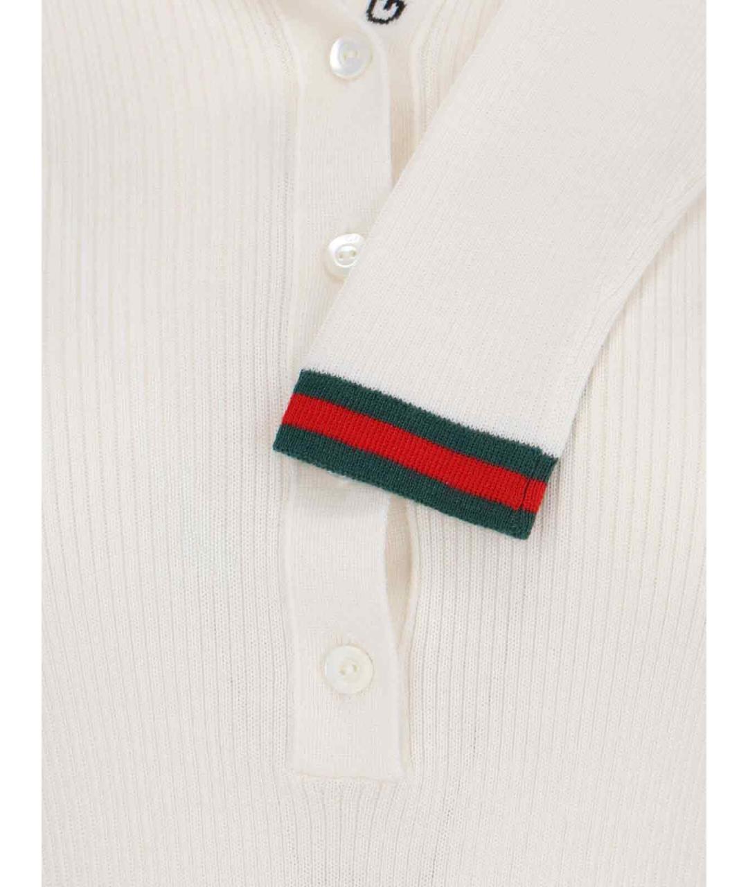 GUCCI Белый кашемировый джемпер / свитер, фото 4