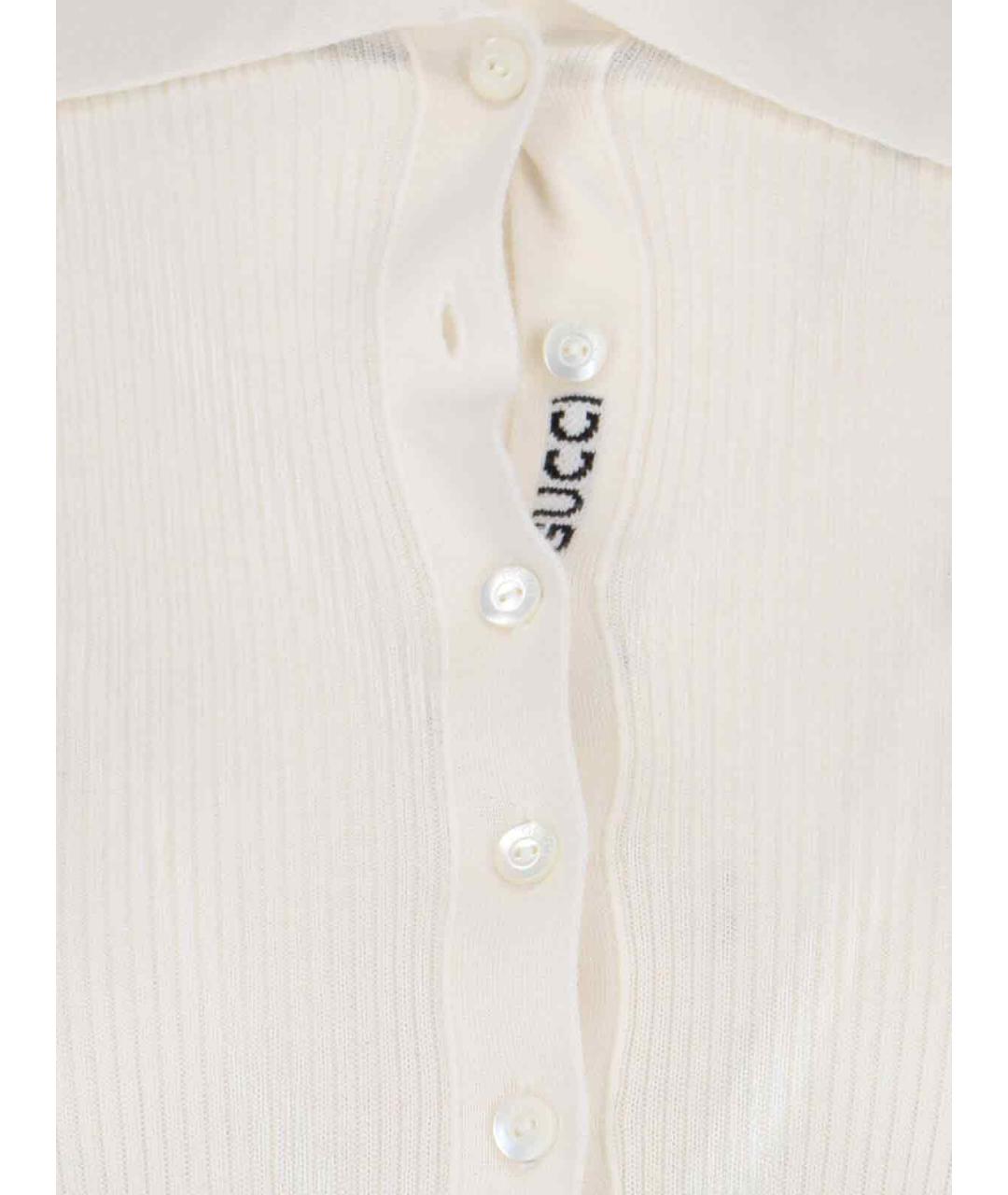 GUCCI Белый кашемировый джемпер / свитер, фото 3
