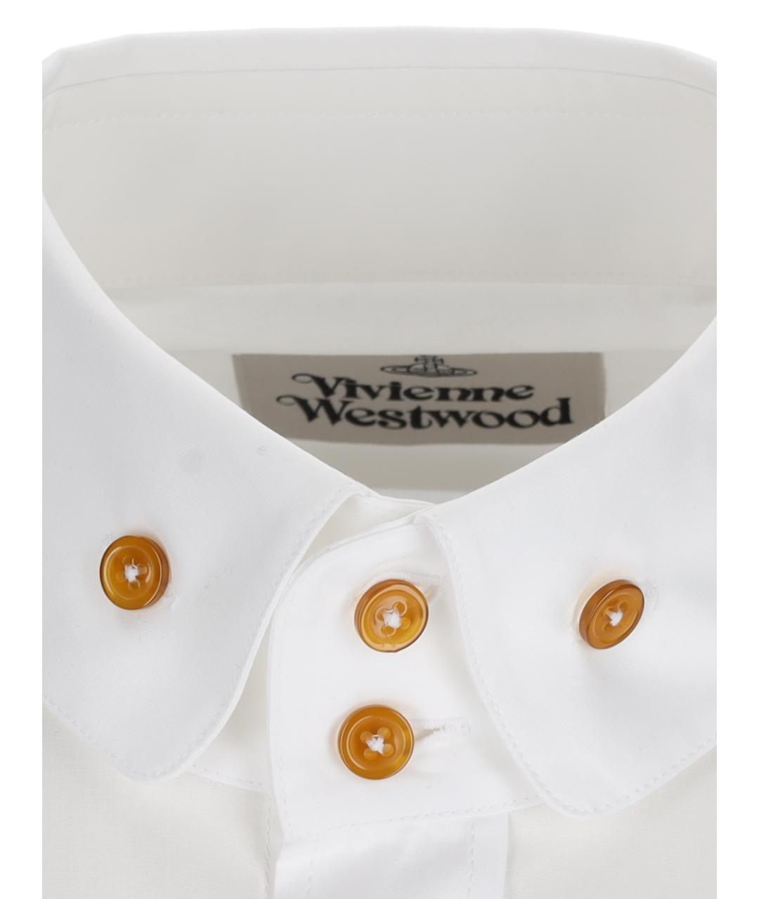 VIVIENNE WESTWOOD Белая хлопковая кэжуал рубашка, фото 5
