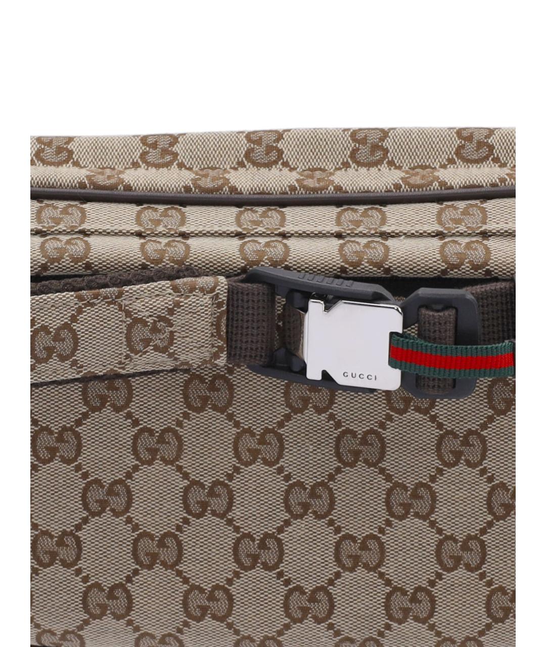 GUCCI Бежевая поясная сумка, фото 4