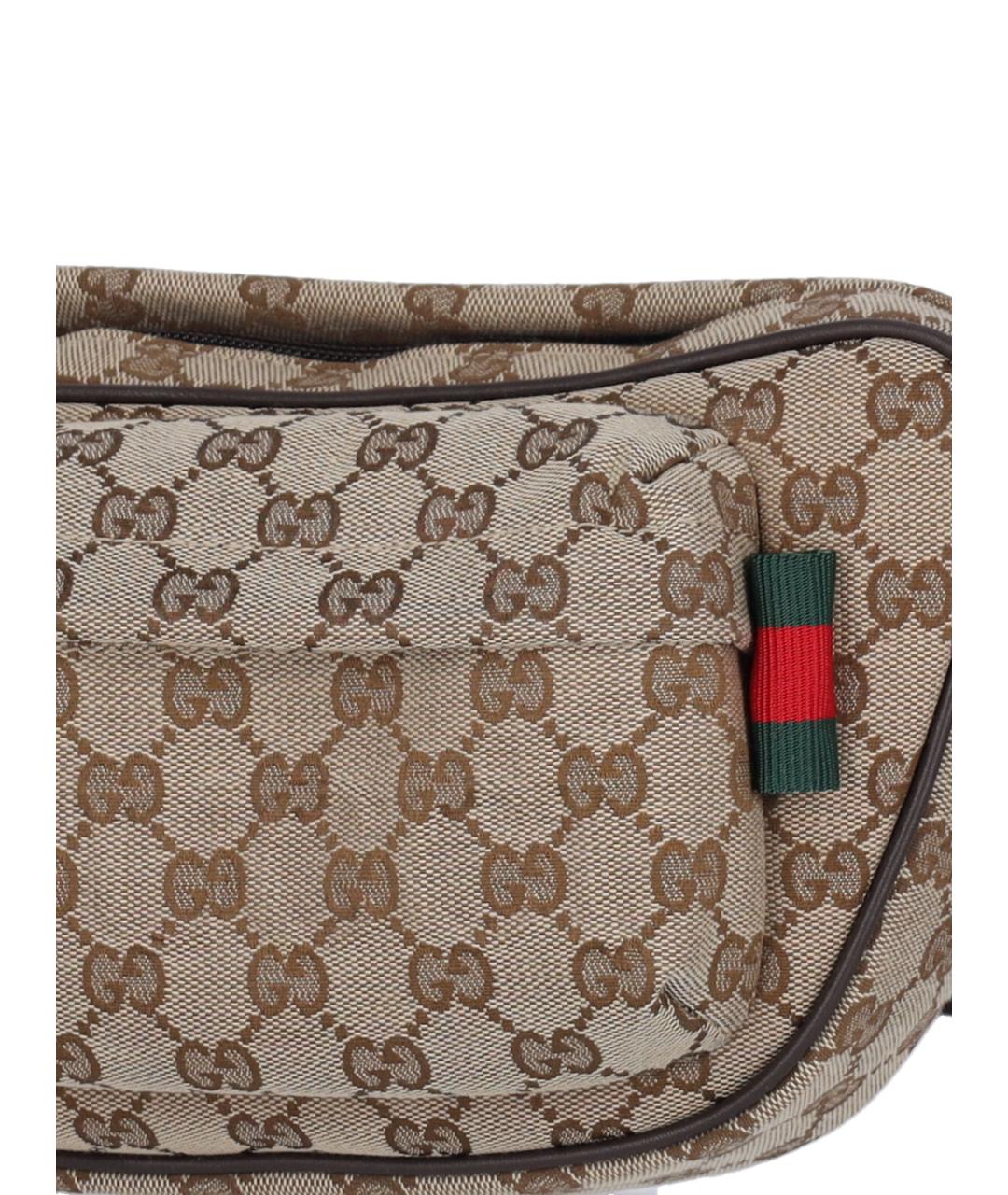 GUCCI Бежевая поясная сумка, фото 5