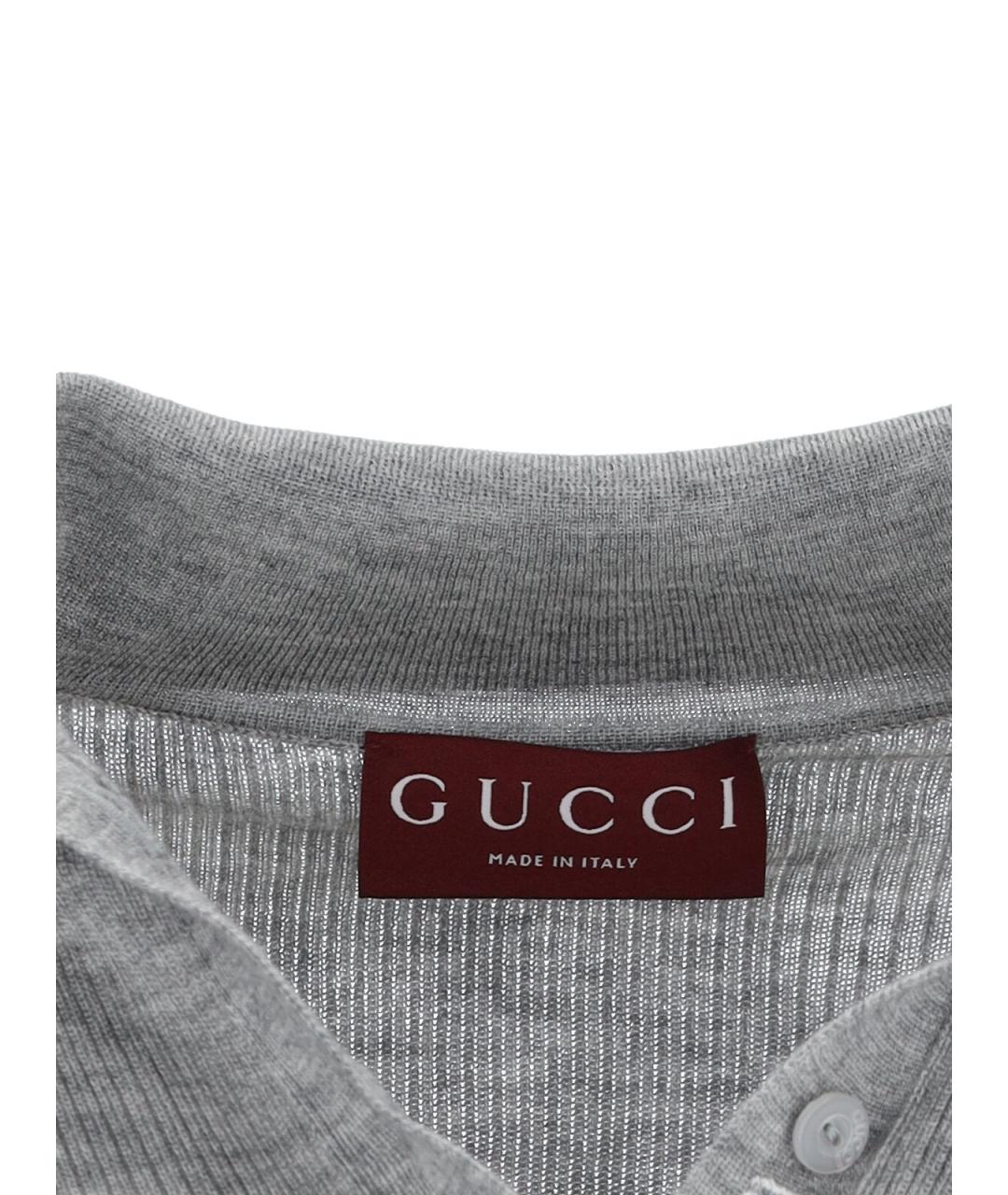 GUCCI Серый кашемировый джемпер / свитер, фото 4
