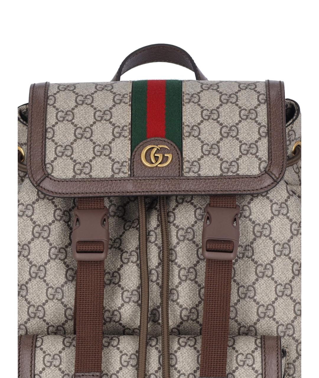 GUCCI Бежевый рюкзак, фото 4