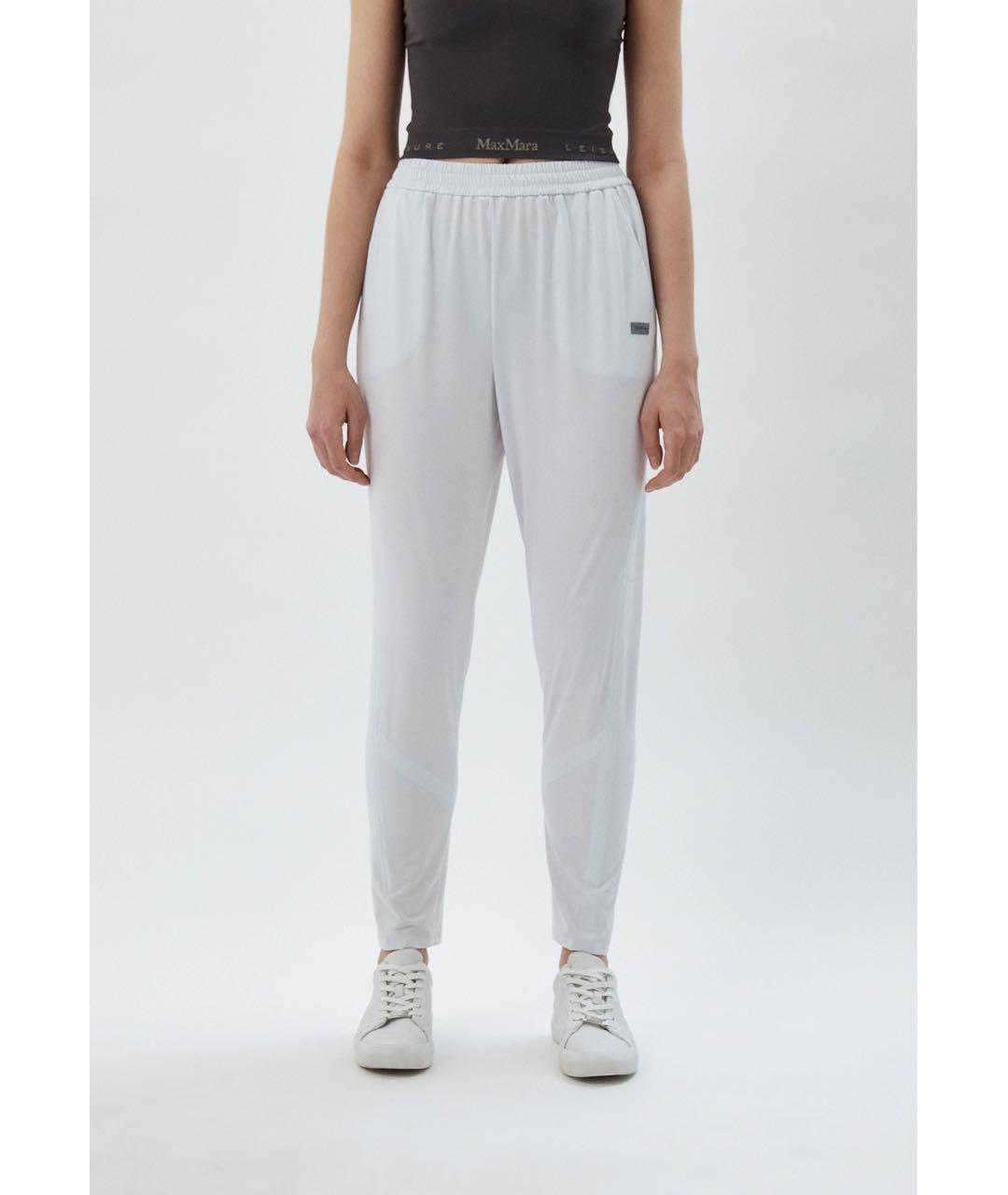 MAX MARA Белые хлопковые спортивные брюки и шорты, фото 9