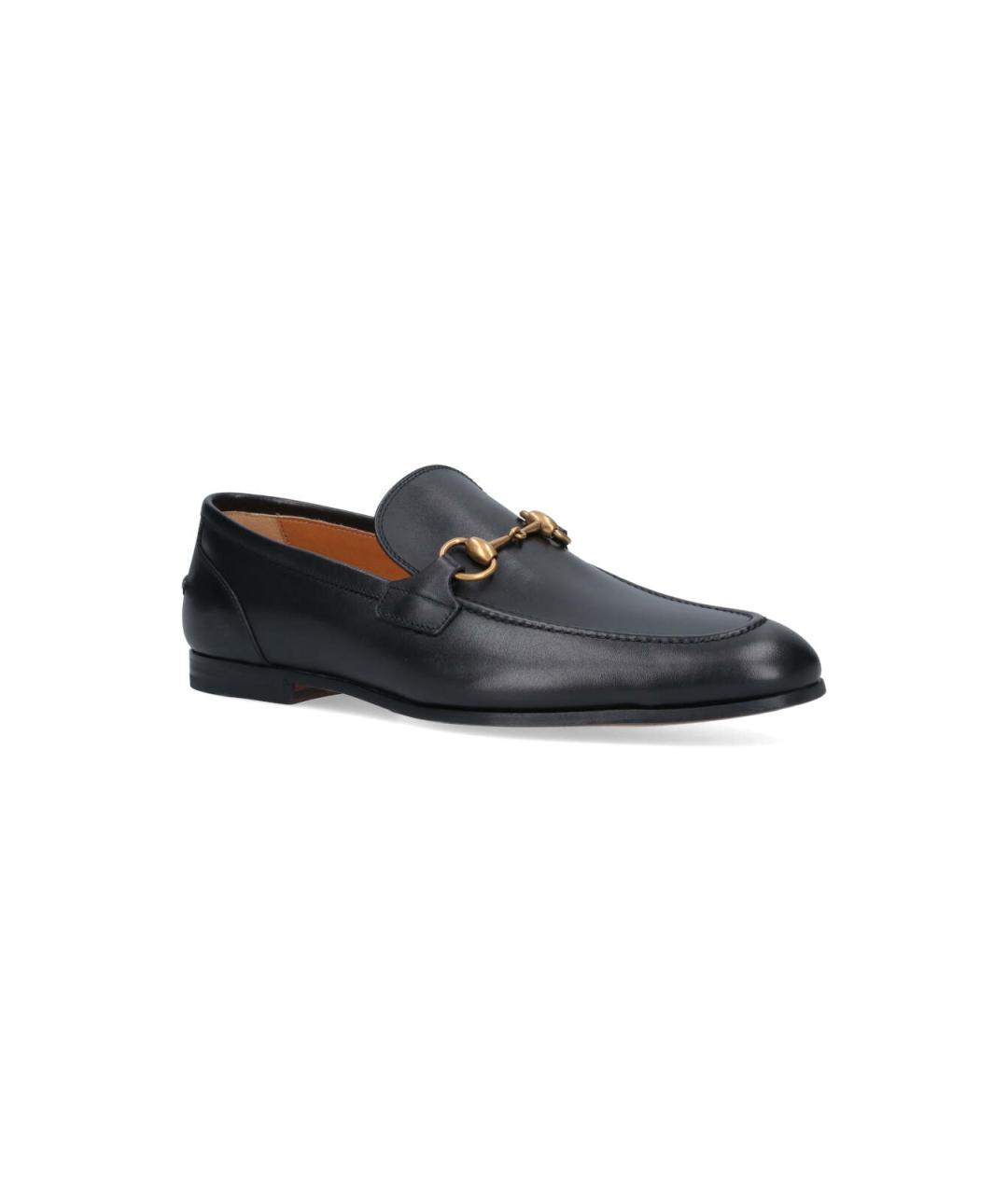GUCCI Черные кожаные лоферы, фото 2