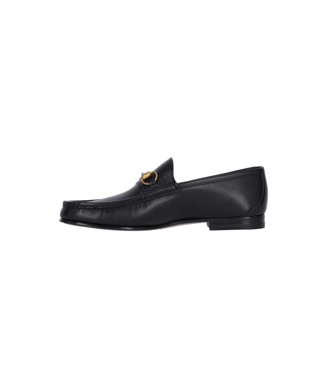 GUCCI Черные кожаные лоферы, фото 3