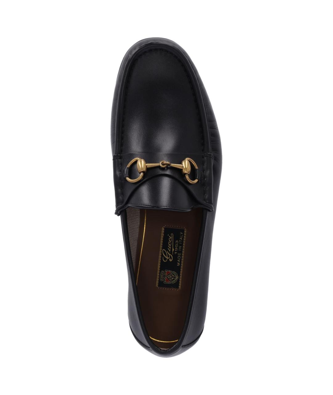 GUCCI Черные кожаные лоферы, фото 5