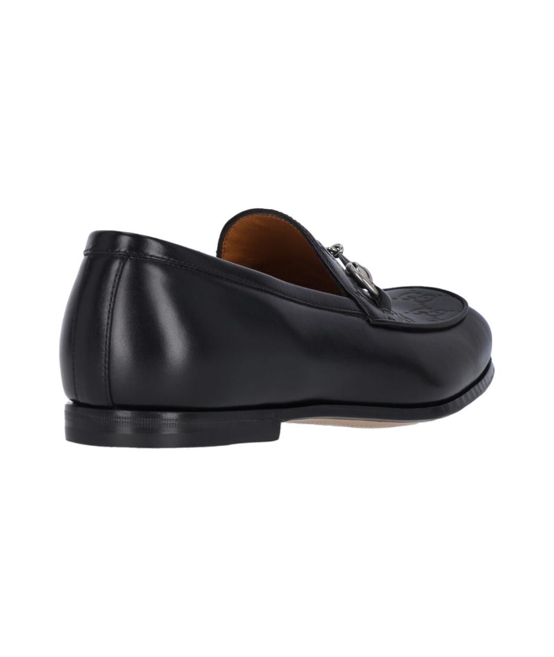 GUCCI Черные кожаные лоферы, фото 4