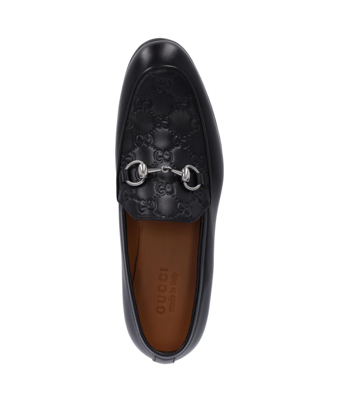 GUCCI Черные кожаные лоферы, фото 5