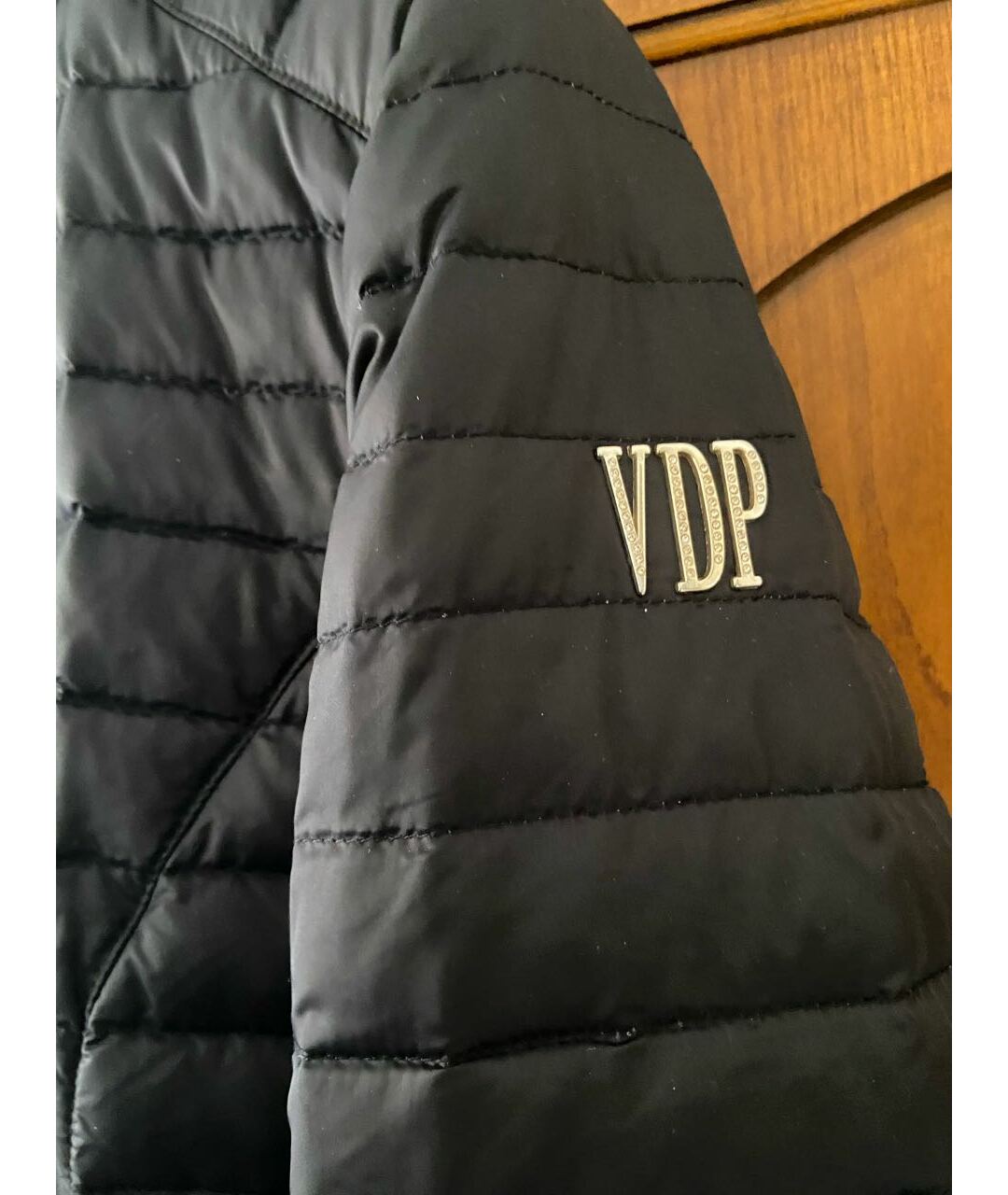 VDP Темно-синяя полиамидовая куртка, фото 6
