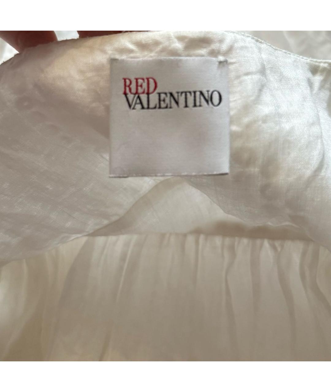 RED VALENTINO Белый сарафан, фото 3
