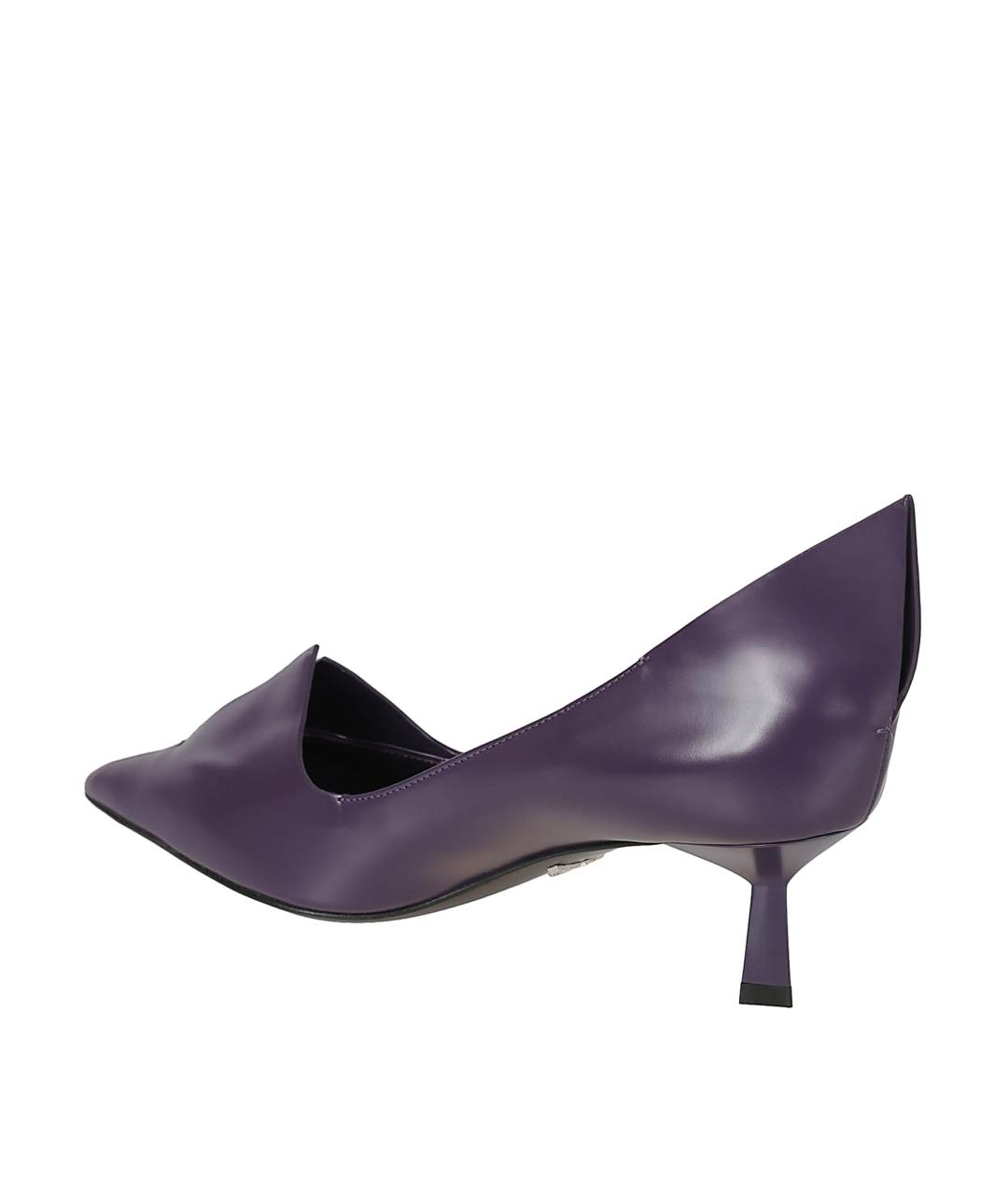 PRADA Фиолетовые кожаные туфли, фото 3