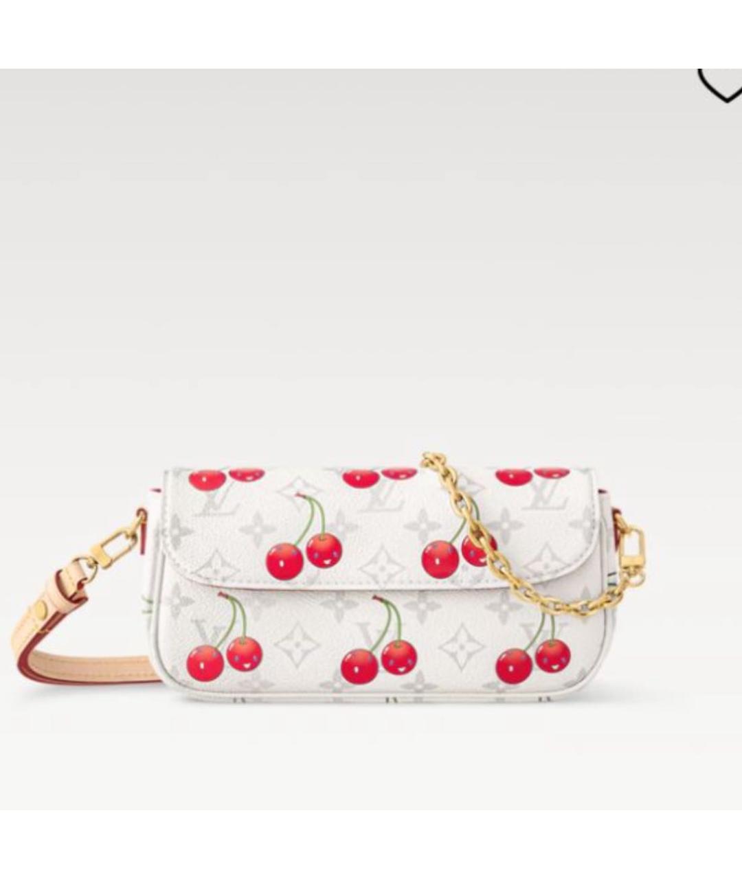 LOUIS VUITTON Белая сумка через плечо, фото 4