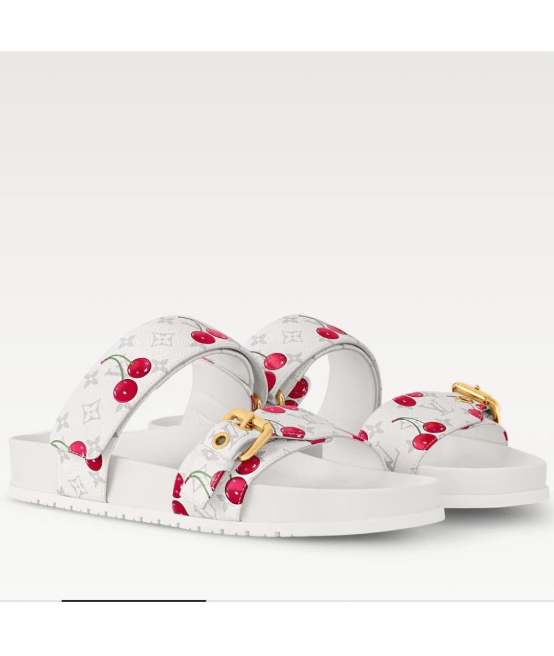LOUIS VUITTON Белые сандалии, фото 5