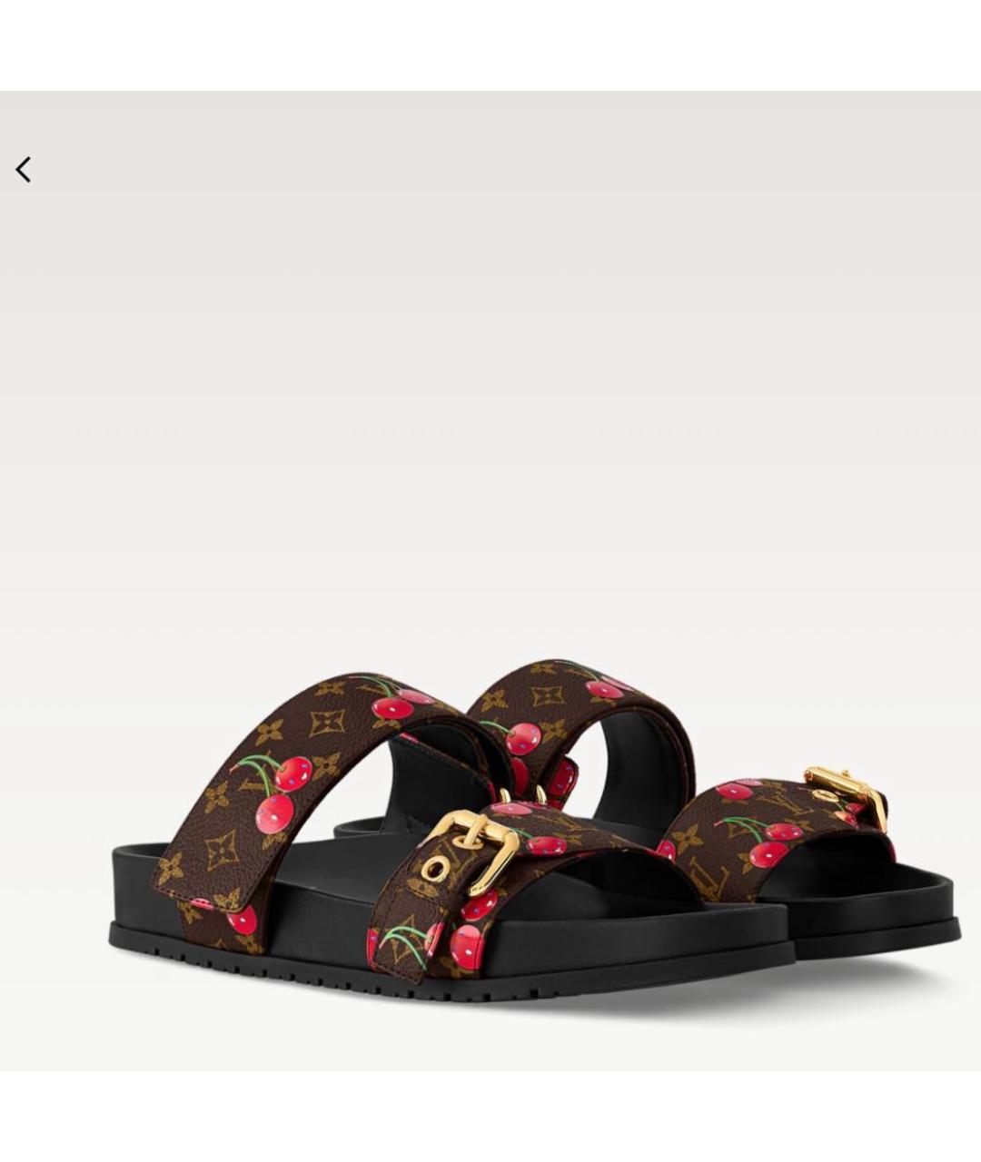 LOUIS VUITTON Коричневые сандалии, фото 3