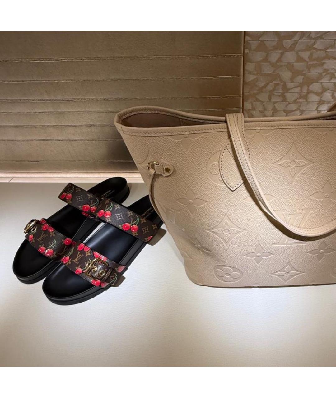 LOUIS VUITTON Коричневые сандалии, фото 6