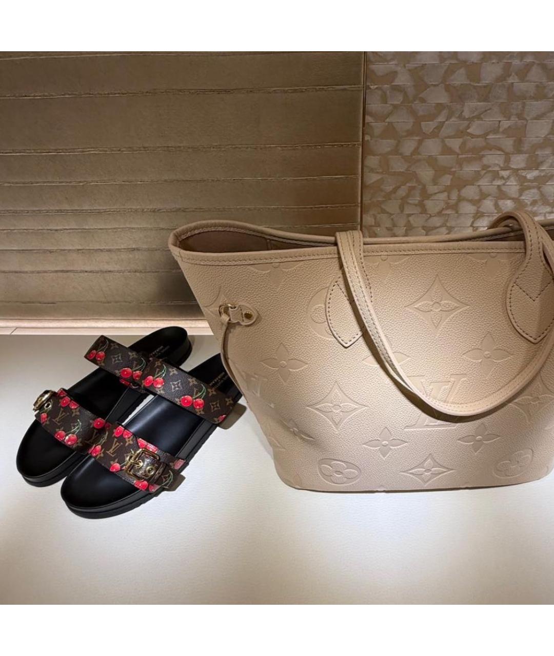 LOUIS VUITTON Коричневые сандалии, фото 4
