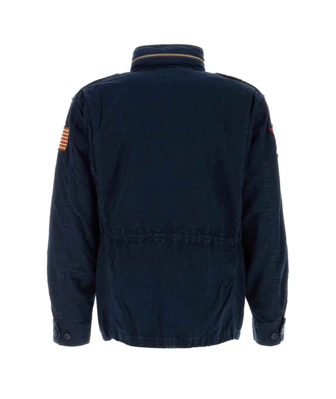 POLO RALPH LAUREN Темно-синяя хлопковая куртка, фото 2