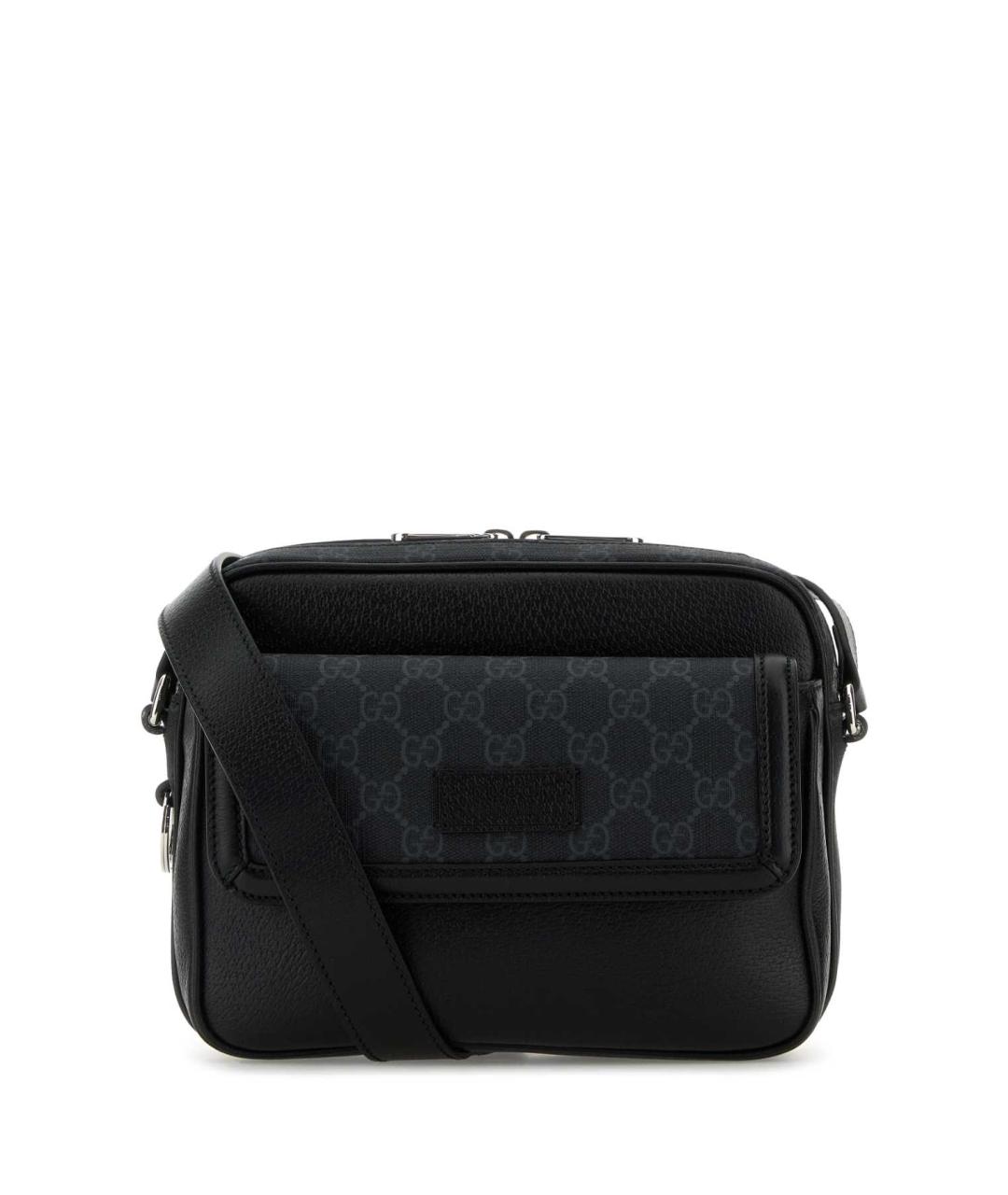 GUCCI Черная кожаная сумка на плечо, фото 1