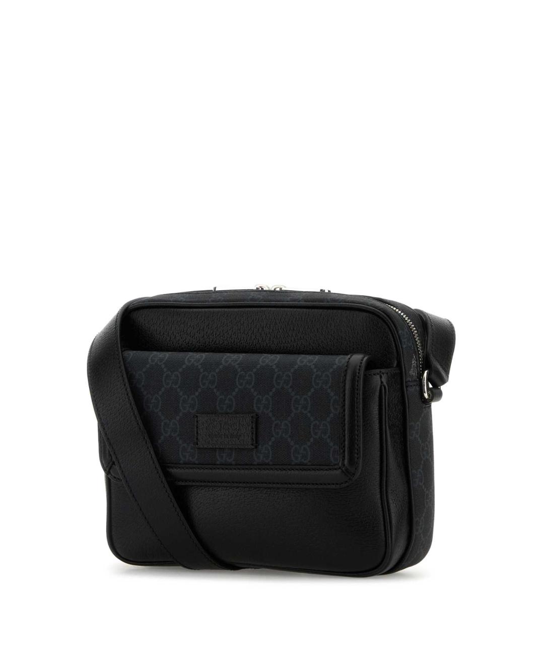 GUCCI Черная кожаная сумка на плечо, фото 2