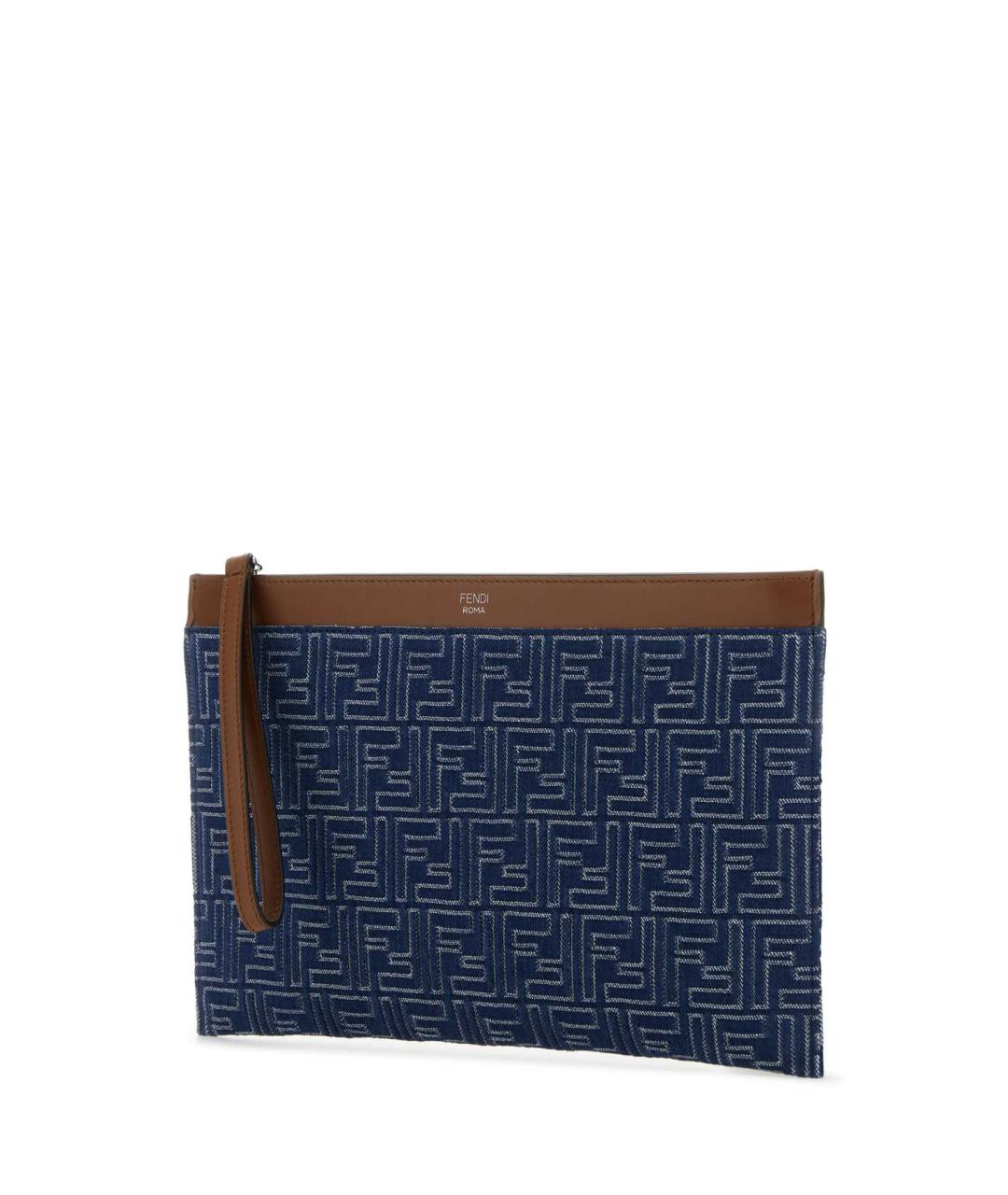 FENDI Темно-синяя барсетка, фото 2