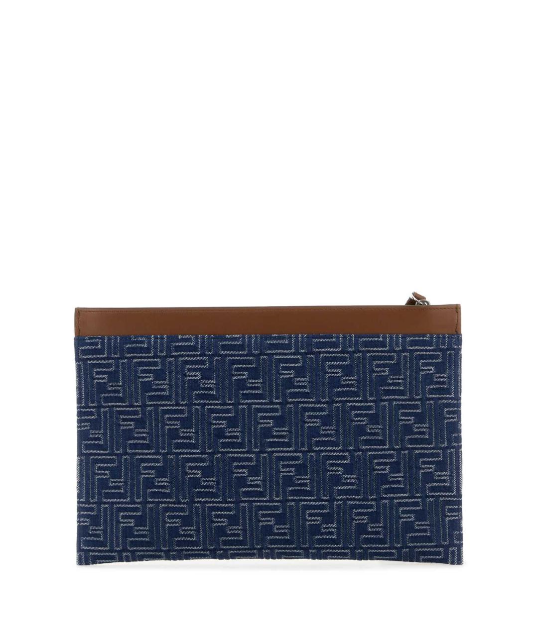 FENDI Темно-синяя барсетка, фото 3