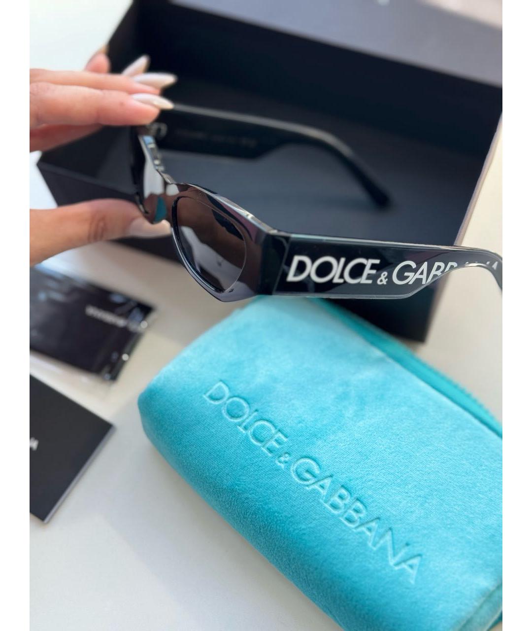DOLCE&GABBANA Черные солнцезащитные очки, фото 2